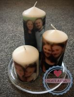 Personalised Candle Trio
