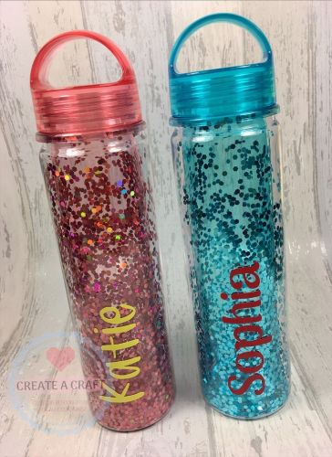 Personalised Glitter Water Bottle