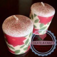 Poinsettia Votive Candle