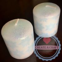 White Snowflake Votive Candle