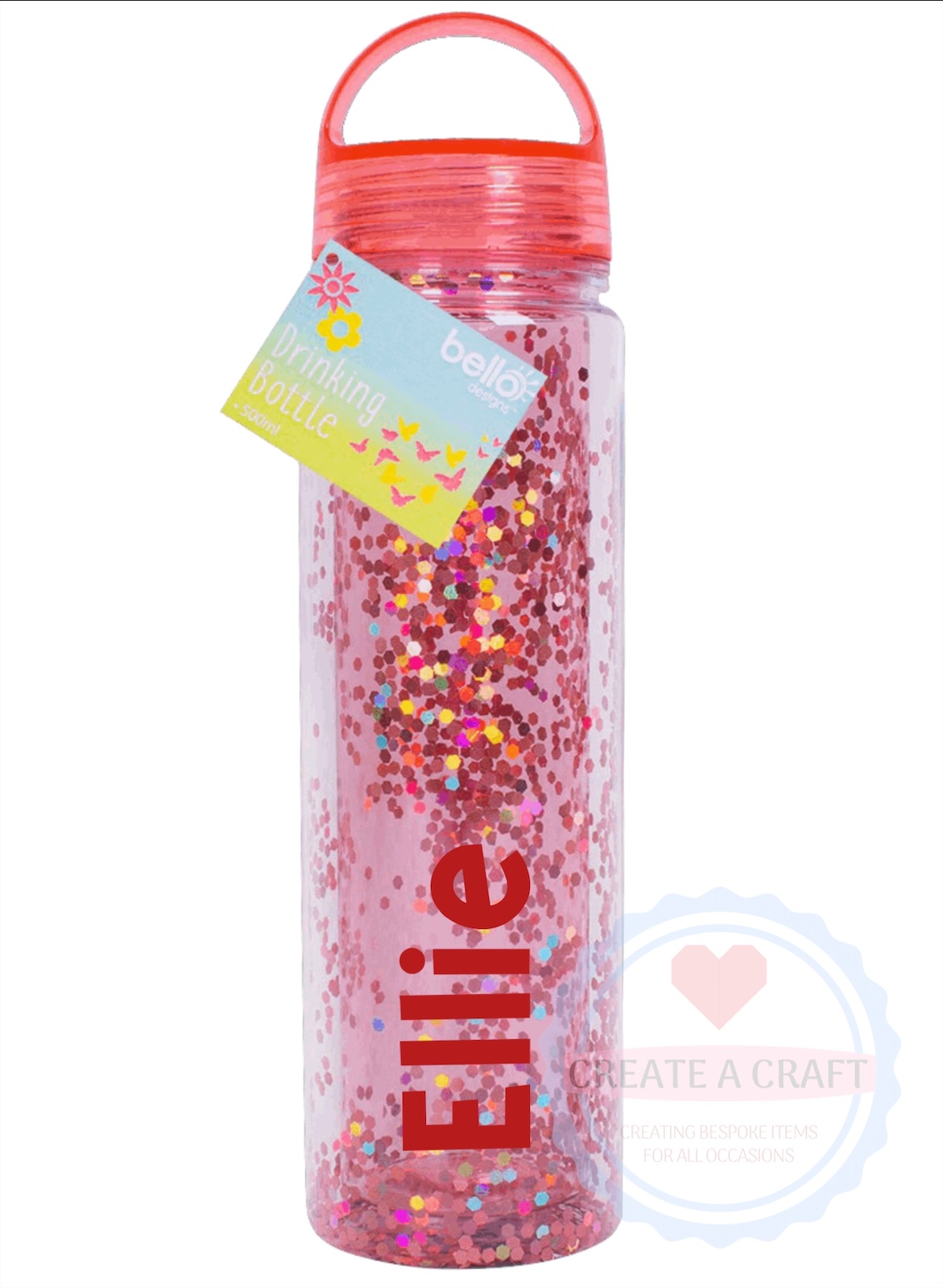 Personalised Glitter Water Bottle